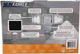 Amazon Com Sunforce Solar Triple Head Motion Activated Security Light 1500 Lumens Camera Photo