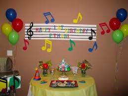 Rock and roll party decorations set includes rock and roll balloons rock music banner hanging swirls rock star centerpiece sticks 1950's music theme party decorations for party favors wall decor $13.99 $ 13. Music Themed Birthday Party Add Music With A Sprinkle In Your By Discount Party Supplies Medium