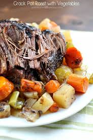 Boneless chuck roast gets seared then cooks low & slow with spices slow cooker carne asada recipe. Crock Pot Roast With Vegetables Yummy Healthy Easy