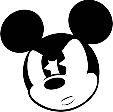 This image is print ready. Old Mickey Mouse Face Angry Coloring Page Mickey Mouse Tattoos Mickey Mouse Face Mickey