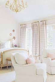 We love how the muted colors add to the romantic atmosphere this bedroom design gives. Living Room Design Interior Design Ideas Bedroom Inspirations Bedroom Design Home