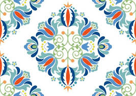 Teal grey vintage floral pattern duvet covers by. Folk Pattern With Flowers Seamless Floral Pattern With Bright Colorful Flowers And Tropic Leaves On A White Background The Elegant The Template For Fashion Prints Modern Floral Background Trendy Folk Style