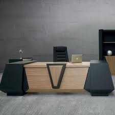 Executive Desk Wooden Contemporary Commercial Flat Solenne Office Furniture Office Table Design Office Desk Designs Office Interior Design