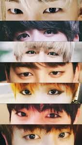 Bts S Eyes Top To Bottom Rapmon Jungkook V Jimin Suga J Hope Jin Bts Eyes Bts Boys Bts