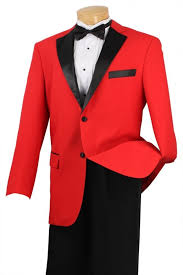 Black tie means black bow tie, never black necktie. Tuxedo Red And Black Two Button Fashion Tuxedo Prom Tuxedo