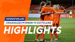 Highlights OranjeLeeuwinnen - Duitsland (24/2/2021) - YouTube