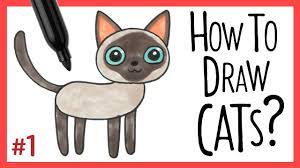 Add the features on the cat. How To Draw A Cat 1 Drawing Cat Tutorial Videos Easy Step By Step For Kids Okidokids Youtube