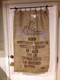 Coffee Sack Curtain Office Craft Room Pinterest Burlap Kitchen Kitchen Fabric Rustic Bathroom Furniture