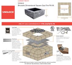 Fires need air and ventilation, so whenever you're building a fire pit or setting one up, take time to while fire pits with holes are one of the easiest ways to get ventilation to your fire pit, they're not the. Gas Conversion Kit Unilock Brussels Dimensional Square Fire Pit Fireboulder Com Natural Stone Fire Pits Fireplaces And More