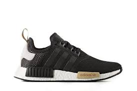 Adidas Nmd R1 Black And Gold Preview Women S Edition Adidas Nmd Black Gold Gold Adidas Adidas Nmd Black Adidas Originals Nmd