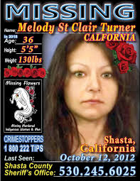 🌹CALIFORNIA 🌹Melody St.Clair Turner , Age 36 in 2019, has been missing  since October 12, 2012. Melody is described as a Native American female,  5'5“ tall and 130 pounds at the time