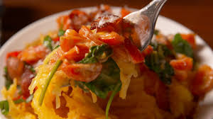 Tuscan Spaghetti Squash Is A Low Carb Dream Recipe Recipes Healthy Recipes Veggie Dishes