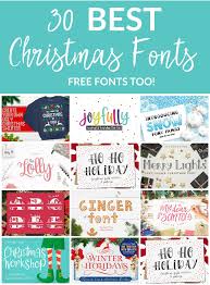 30 Best Christmas And Holiday Fonts For Crafts Cricut Christmas Fonts In 2020 Christmas Fonts Holiday Fonts Christmas Fun