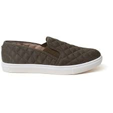 Hollister Steve Madden Ecentricq Sneaker 59 Liked On Polyvore Featuring Shoes Sneakers Olive Platfo Platform Slip On Sneakers Quilted Shoes Olive Shoes