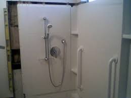 Typically, grab bars in the shower should be installed 33 to 36 inches from the floor of the bathroom (this is according to ada (americans with disabilities act) how to install grab bars. Installing Grab Bars In Fiberglass Tub Contractor Talk Professional Construction And Remodeling Forum