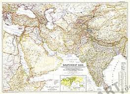 Click on the southwest asia to view it full screen. Ngs 1952 Southwest Asia Map