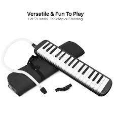There are sets of two black keys, and three black keys; Melodica 32 Key Black Pianica Blow Piano Keyboard W Bag 2 Tube 2 Short Kit 810651035340 Ebay