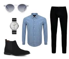2019 fashion black jean men denim skinny biker jeans. How To Wear A Denim Shirt Men S Outfits Style Tips