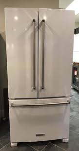 Kitchenaid Krff302ewh 33 White French Door Refrigerator Ebay White French Door Refrigerator White Kitchen Appliances French Door Refrigerator