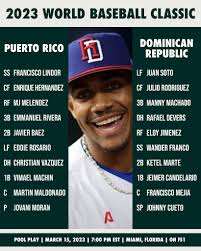 Puerto Rico vs Dominican Republic lineups today : r/baseball
