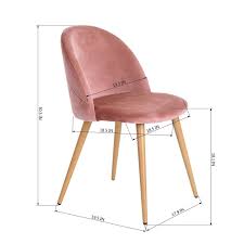 Set Of 2 Dining Chairs Coavas Velvet Cushion Seat And Back Kitchen Chairs With Sturdy Metal Legs For Dining And Velvet Dining Chairs Side Chairs Dining Chairs