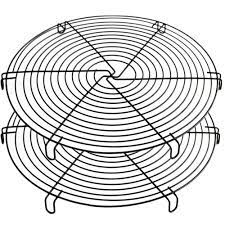 P&p chef 10½ inch round baking cooling cooking rack, 2 pack stainless steel steaming grilling racks, fits air fryer/stockpot/pressure cooker/round cake pan, oven & dishwasher safe. Round Cooling Cooking Racks Iron Round Steaming Baking Rack Diameter 12 Inches Steamer Baking Cake Cold Rack 2pcs Walmart Com Walmart Com