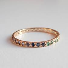White Gold Or Silver Eternity Ring Sapphire Ruby Citrine Etsy Eternity Ring Gold Eternity Ring Silver Eternity Ring