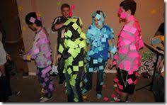 Post It Note Relay Give Each Team 2 Packs Of Post It Notes And See Who Can Get All Of Them To Stick To Their Person Fir Youth Games Camping