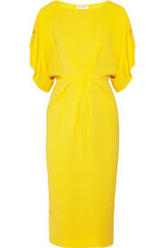 Yellow Stretch Crepe Dress Vionnet Crepe Dress Fashion Clothes
