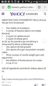 Another Smoothie King Recipe Smoothie King Recipes Smoothie King Smoothie Receipes