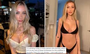 American Instagram model raises $100,000 trading NAKED selfies for bushfire  donations | Daily Mail Online