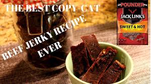 The Best Copy Cat Jack Links Sweet Hot Beef Jerky Recipe Ever Hot Beef Jerky Recipe Beef Jerky Recipes Sweet And Hot Beef Jerky Recipe