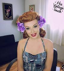 Cute way to pull your hair out of your face. 40 Pin Up Hairstyles For The Vintage Loving Girl