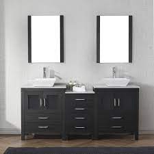 Double bathroom vanities can be used well in many spaces. Virtu Usa Kd 70066 Wm Zg 001 Dior 66 In Bathroom Vanity Set