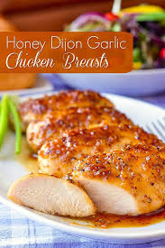 Honey Dijon Garlic Chicken Breasts A Super Easy Quick Delicious Dinner Recipe Quick Delicious Dinner Chicken Recipes Recipes