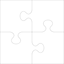 4 Pieces Puzzle Piece Template Puzzle Piece Crafts Diy Teacher Gifts