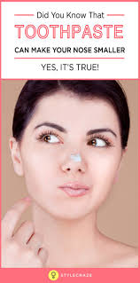 Did You Know That Toothpaste Can Make Your Nose Smaller Yes It S True Nose Job Nose Reshaping Face Yoga
