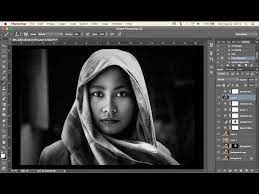 Photoshop Tutorial How To Create A Stunning Black And White Portrait Picture Photoshop Black And White Photoshop Tutorial Typography Black And White Portrait