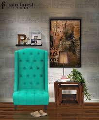Especially Made With Solid Wood Royal Hued Design Buy This Amazing Accent Chair At Rainforest Ita Accent Chairs Green Accent Chair Chair Design Wooden