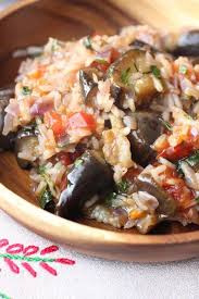 Aubergines Et Riz En 2020 Recette Aubergine Recette Riz Recette Grecque
