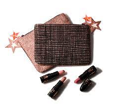 m a c cosmetics homepage lipstick kit glitter bag black packaging
