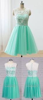 Short Formal Dresses Green Modest Prom Dresses For Teenagers Lace Party Dresses Cute Beautif Mini Prom Dresses Homecoming Dresses Short Formal Dresses Short