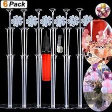 Centerpieces are the essential decorations of your display, occupying an honored place on tables wherever party fare is served. Efay Efay Balloon Sticks Large Balloon Stand Kit Suit For Mylar And Latex Balloons Reusable Table Centerpieces Top Decoration For