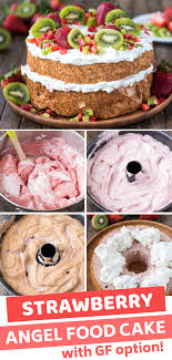 Strawberry Angel Food Cake Strawberry Angel Food Cake Gluten Free Angel Food Cake Angel Food
