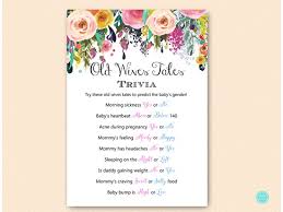 It's weird, but it works. Floral Garden Old Wives Tales Gender Prediction Printabell Express