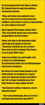 Die Verwandtschaft Will Oma Zu Ihrem 90 Geburtstag Ein Lustige Bilder Spruche Witze Echt Lustig Witze Witze Spruche Witze Lustig