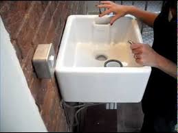 a belfast sink with weir overflow