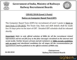 Railway group d syllabus 2020: Railway Says Rrb Group D 2018 Exam To Start From 17 September Aglasem News