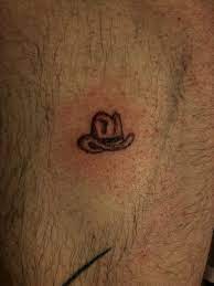 Cowboy Hat Stick And Poke By Me Stick Poke Tattoo Poke Tattoo Stick And Poke