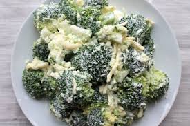 Keto Broccoli Salad Recipe An Easy Low Carb Vegetarian Simple Salad With Sour Cream And Cheese Great Broccoli Salad Easy Broccoli Salad Easy Healthy Recipes